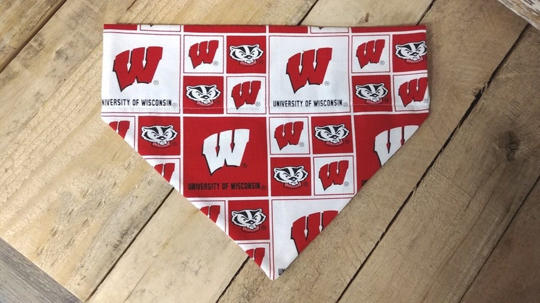 wisconsin badger dog bandana