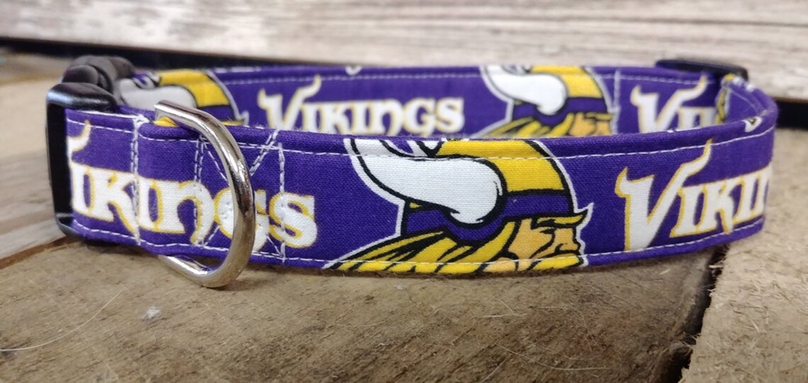 Minnesota Vikings Dog Collar Minnesota Vikings Martingale Etsy