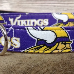 Collare per cani dei Minnesota Vikings, collare Martingala dei Minnesota Vikings, collare e guinzaglio per cani dei Minnesota Vikings, regali per cani dei Minnesota Vikings