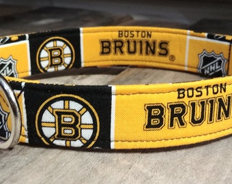 Boston Bruins dog collar, Boston Bruins Martingale dog collar, Boston Bruins dog collar and leash, dog gifts Boston Bruins, Boston Bruins