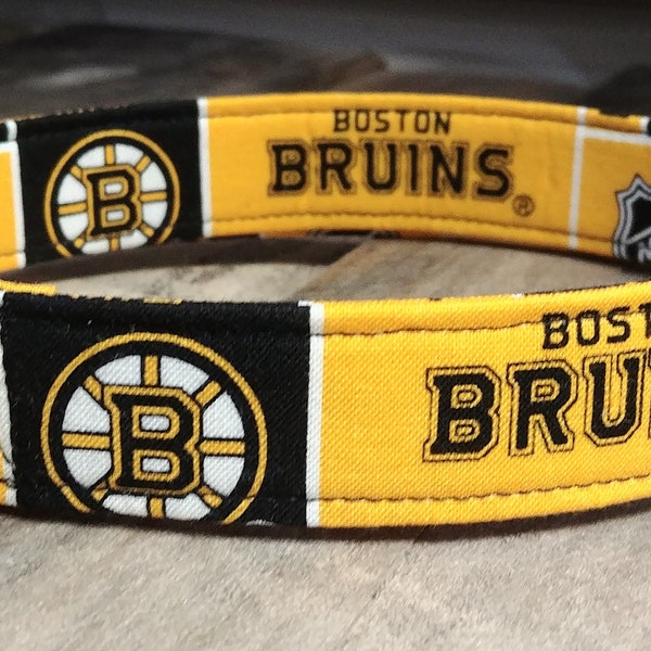 Boston Bruins dog collar, Boston Bruins Martingale dog collar, Boston Bruins dog collar and leash, dog gifts Boston Bruins, Boston Bruins