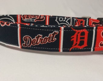 Detroit tigers dog collar, Detroit tigers dog collar, tigers dog collar, Detroit tigers Martingale dog collar,