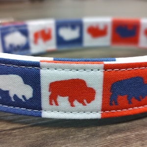 Buffalo Bills dog collar, Buffalo Bills Martingale dog collar, Buffalo Bills dog collar and leash, dog gifts Buffalo Sabres, Bills Mafia