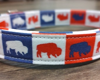 Buffalo Bills dog collar, Buffalo Bills Martingale dog collar, Buffalo Bills dog collar and leash, dog gifts Buffalo Sabres, Bills Mafia