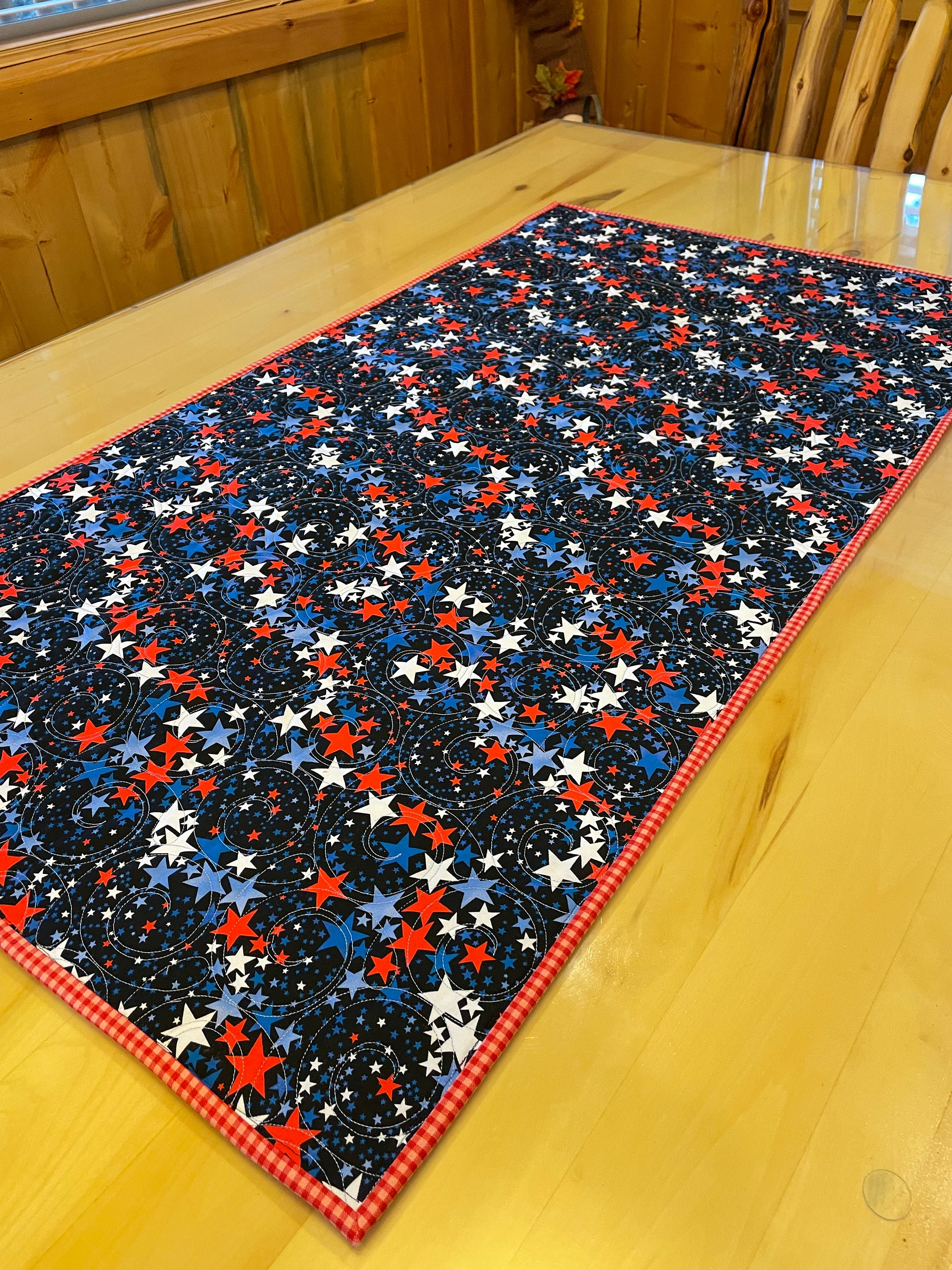 Patriotic Summertime Table Runner 24 X 40 - Etsy