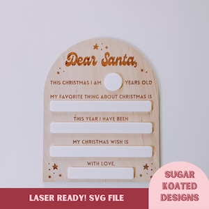 SVG lieve kerstman bord, kerstbord droog wissen, lasergesneden bestand, trendy laserbestand, kerst-SVG, SVG-bestanden, laserbestand, digitale download