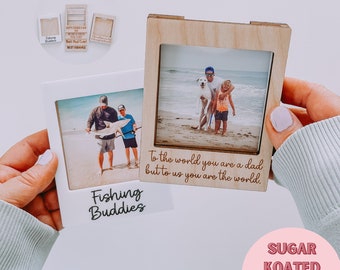 SVG Dad Photo Frame, Father's Day svg, Laser Cut File, Laser File, SVG Files, Laser File, Digital File, Father's Day Gift, Magnetic Photo