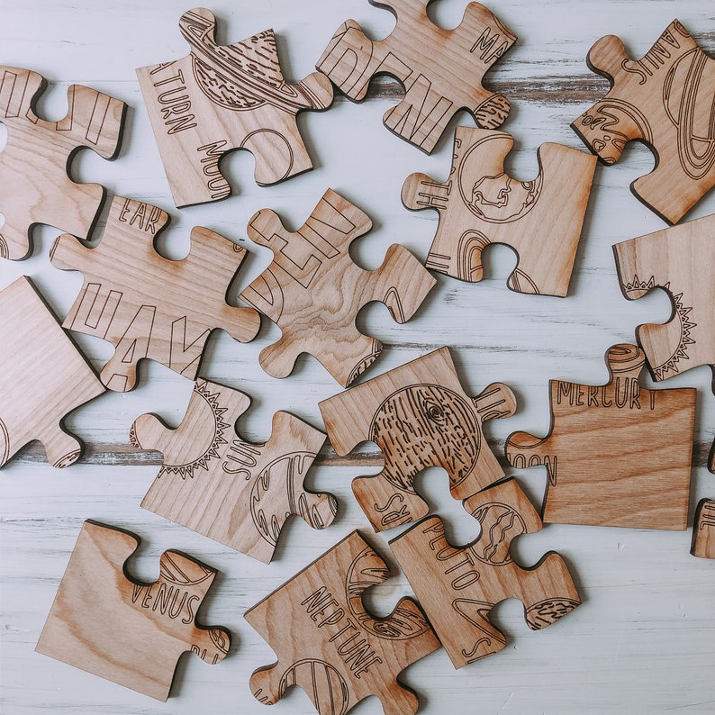 DIY Wooden Puzzle Kit Kids Craft Kids Puzzle Craft Kit Etsy