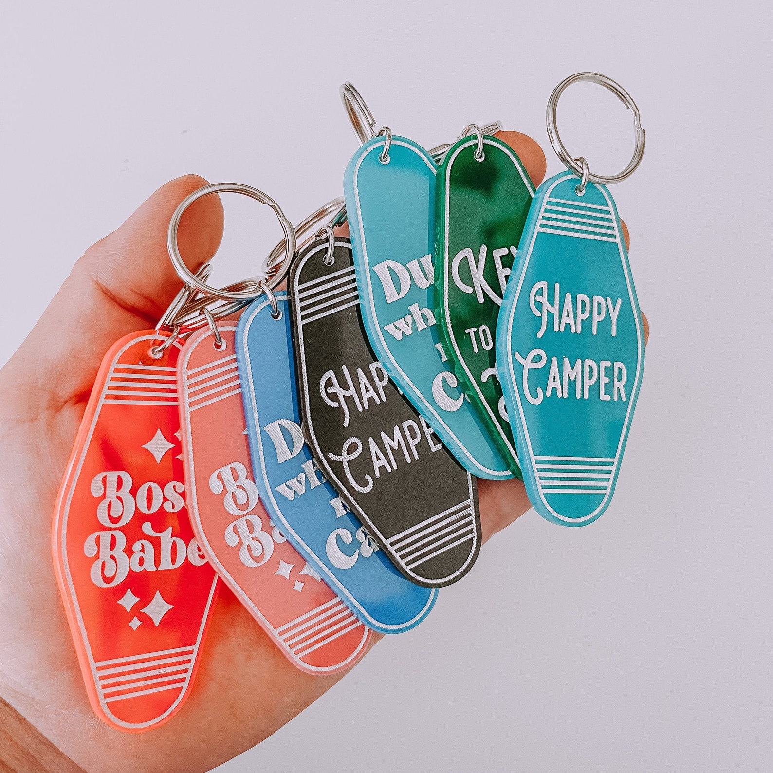Retro Inspired Motel Keychain Funny Keychains Motel Etsy