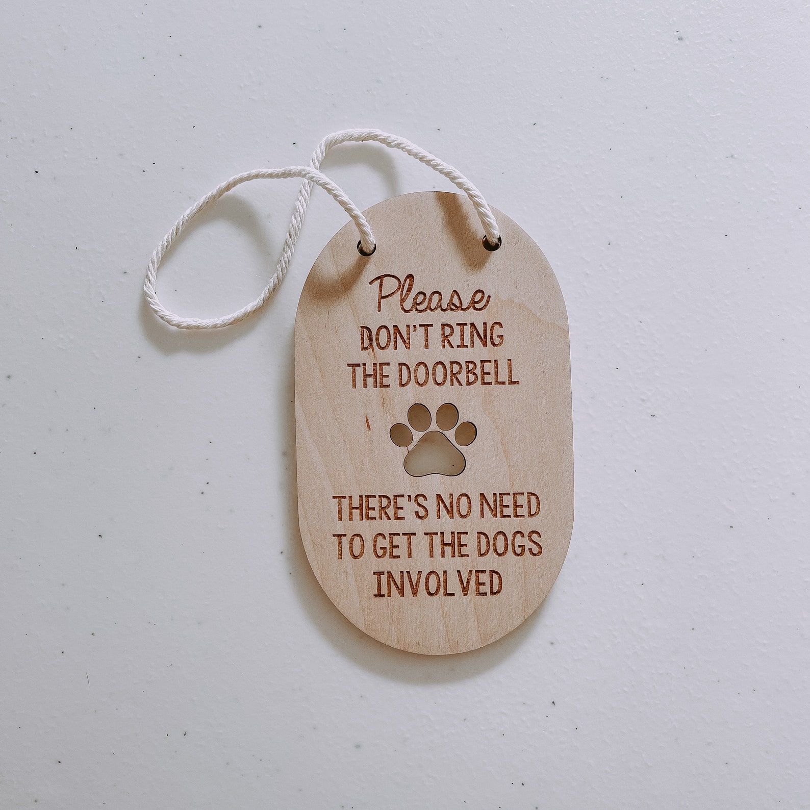 Ring Doorbell Sign Doorbell Sign Please Don't Ring the Etsy