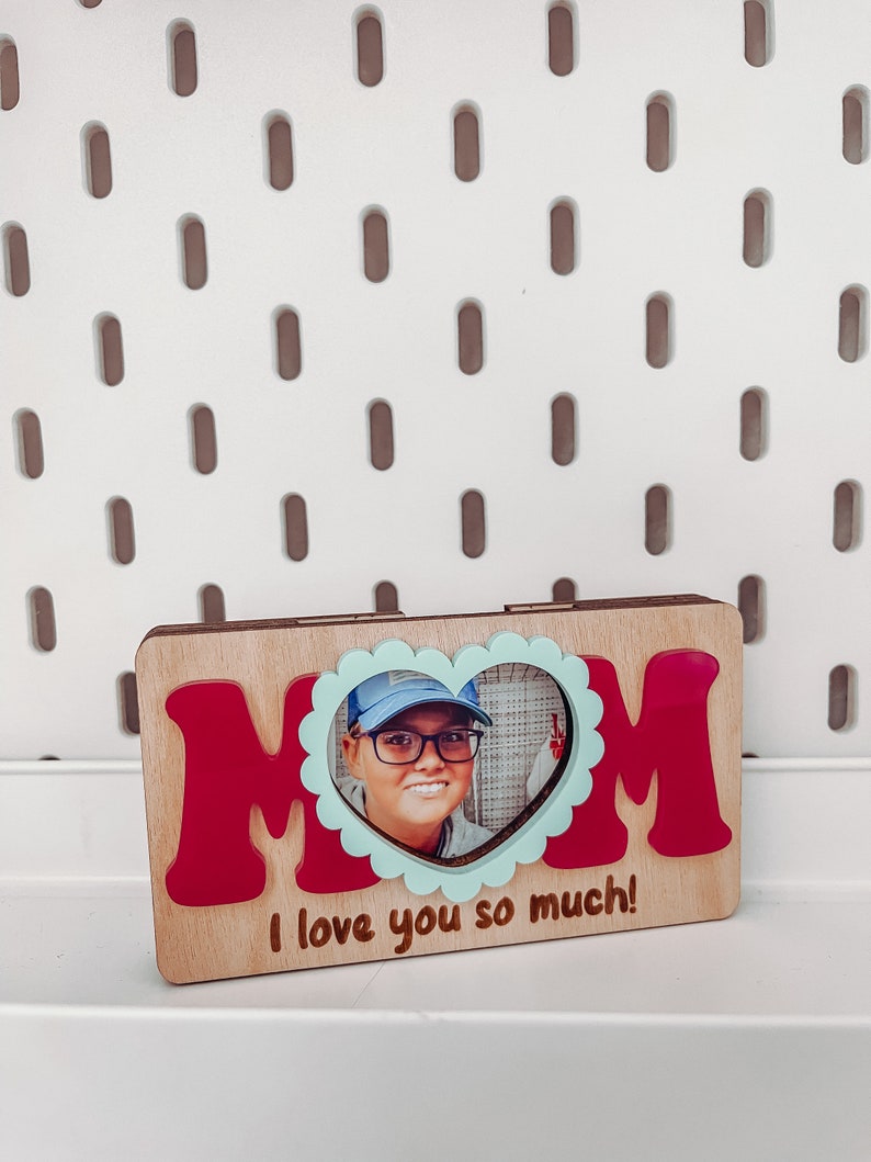 SVG Mom Photo Magnet, Mom Photo Frame, Laser Cut File, Laser File, SVG Files, Laser File, Digital File, Mother's Day SVG, Mom svg image 6