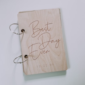 Best Day Ever Card Keeper, Newlyweds Wedding Gift, Anniversary Gift, Card Storage, Wood Card Keeper, Card Binder
