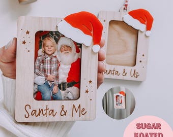 SVG Santa and Me Photo Frame, Ornament, Santa and Us, Magnet, Laser Cut File, Laser File, Christmas SVG, SVG Files, Laser File, Digital File
