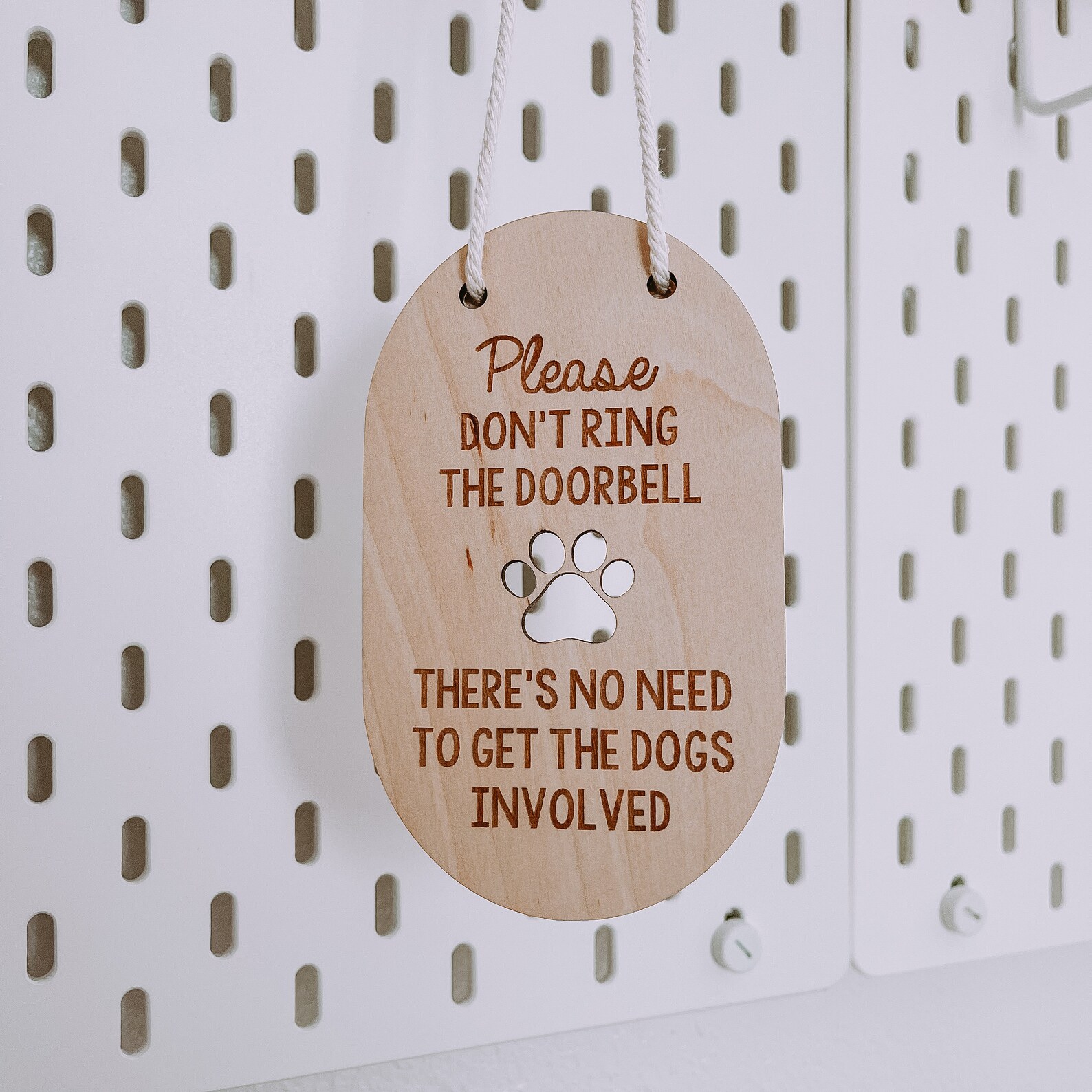 Ring Doorbell Sign Doorbell Sign Please Don't Ring the Etsy