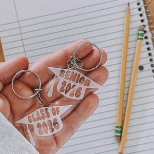 Class of 2026 Keychain, Senior 2026 Keychain, High School Graduation Gift, Graduation Keychain, Class of 2026, Senior Gift, Congrats Grad