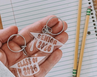 Class of 2027 Keychain, Senior 2027 Keychain, High School Graduation Gift, Graduation Keychain, Senior Gift, Congrats Grad