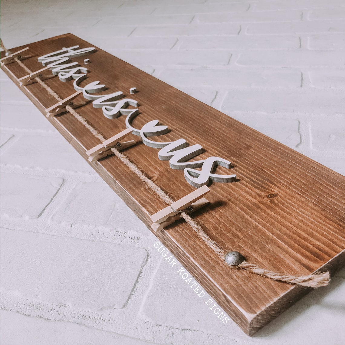 This Is Us 3D Wood Sign Photo Display Clothespin Sign 3D Etsy