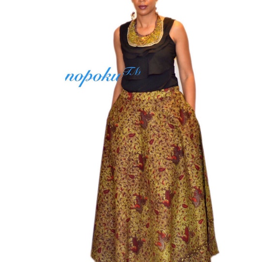 kitenge long skirts