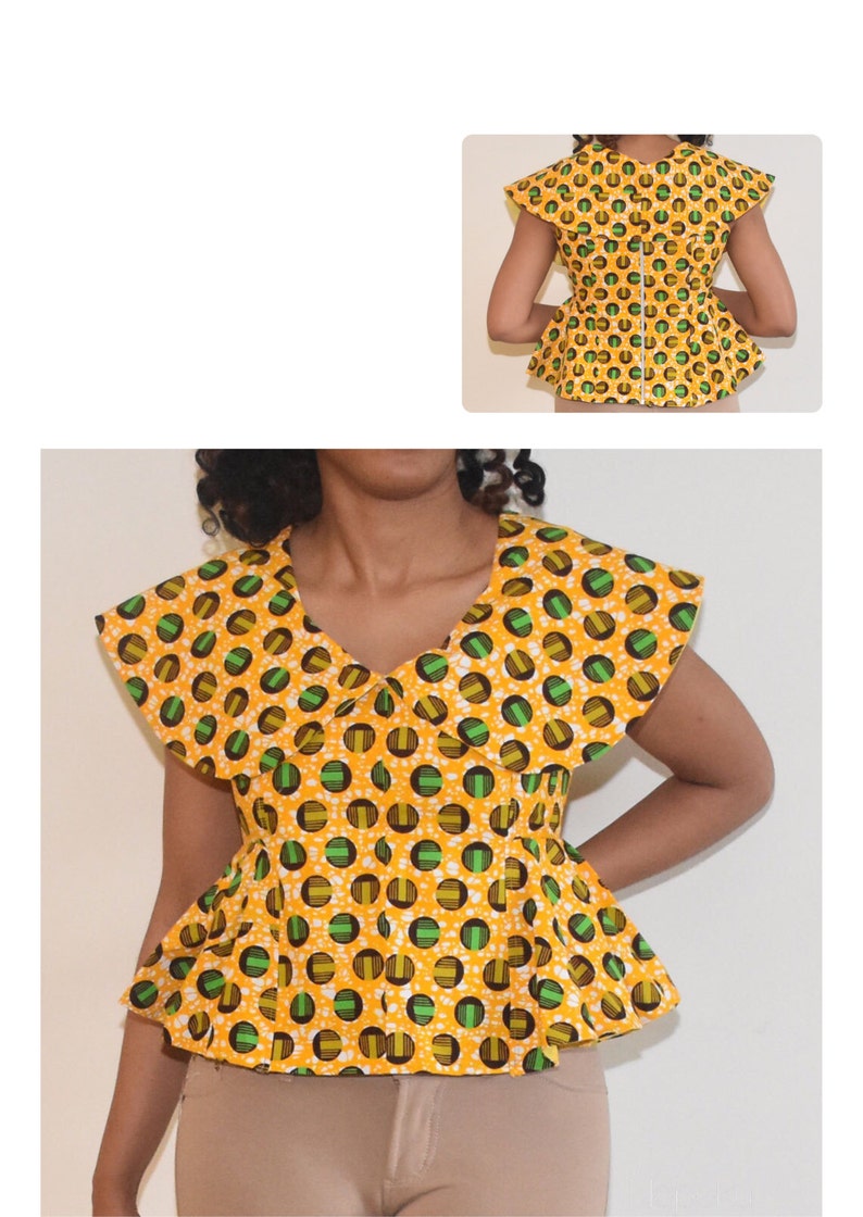 peplum kitenge jacket