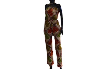 Ankara Rompers, African Print Jumpsuit, Jumpsuit and Romper, Kitenge Romper, Rompers, Boho clothing,Pants,Afrocentric clothing,Party clothes