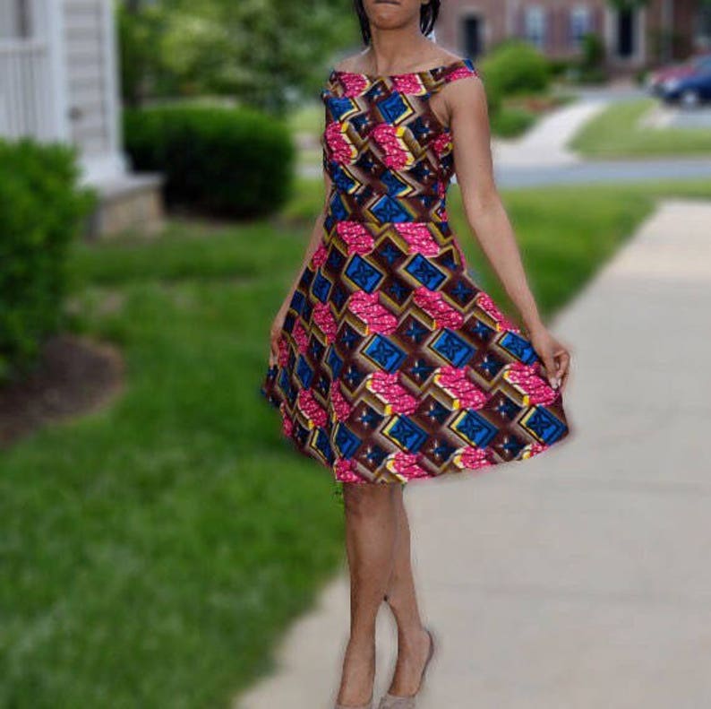 Ankara Dress Kitenge Dress African Print Dress Party Etsy