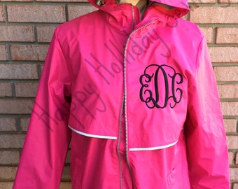Charles River Monogrammed Rain Jackets