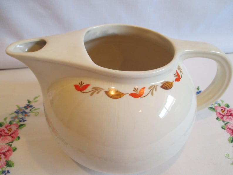 Vintage Universal Cambridge Pottery Ceramic Water Pitcher with Etsy
