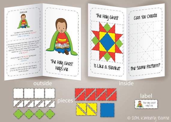 The Holy Ghost - File Folder Game (LDS PRIMARY - Sunbeams - Lesson 7) - Downloadable PDF