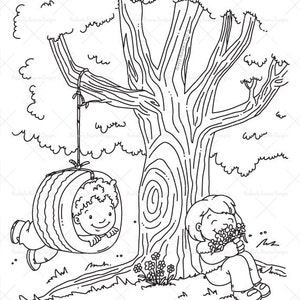 I Am Thankful for Trees, Plants and Flowers File Folder Game and BONUS Coloring Pages LDS Primary 01 Lesson 10 Downloadable PDF image 2