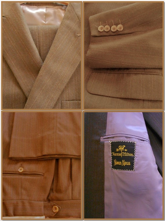 Vintage Mans 1980's Suit Vintage Neiman Marcus Hi… - image 5