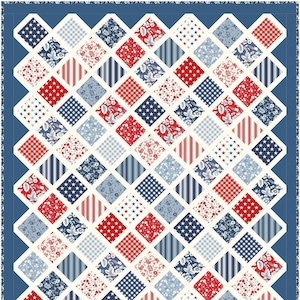 6 Sizes Make It Scrappy Quilt Pattern, PDF DIGITAL DOWNLOAD, Charm Squares Layer Cakes, Baby Lap Throw Twin Queen King, Busy Hands Quilts