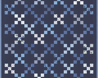 9 Sizes Primrose Quilt Pattern, PDF DIGITAL DOWNLOAD, Baby Lap Throw Twin Full Queen King, Jelly Roll, Quick and Easy, Busy Hands Quilts