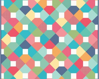 6 Sizes Sweetness Quilt Pattern, PDF DIGITAL DOWNLOAD, Easy Quilt Patterns, Charm Squares, Layer Cakes, Fat Quarters, Busy Hands Quilts