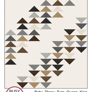 5 Sizes Formation Quilt Pattern PRINTED, Baby Throw Twin Queen King, Easy Quilt Patterns, Baby Quilt Patterns, Busy Hands Quilts