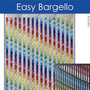Easy Bargello Quilt Pattern PDF DIGITAL DOWNLOAD, Rainbow Ombre Jelly ...