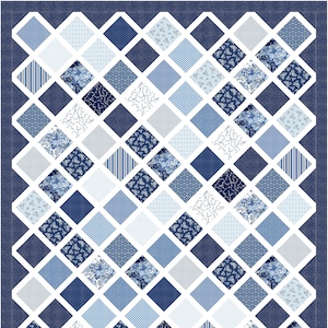 6 Sizes Make It Scrappy Quilt Pattern PRINTED, Charm Squares Layer Cakes, Baby Lap Throw Twin Queen King, Quick and Easy, Busy Hands Quilts