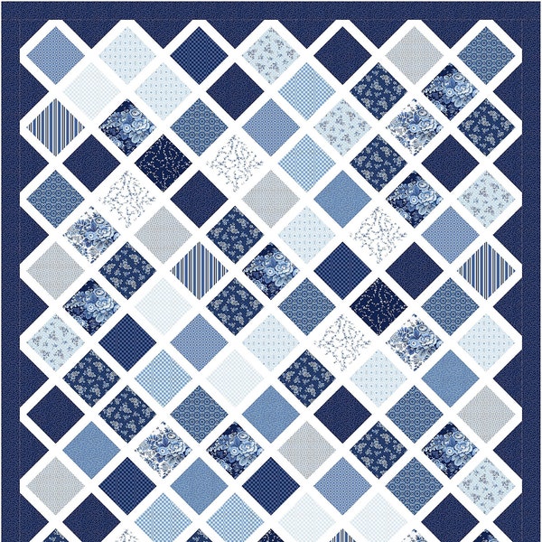 6 Sizes Make It Scrappy Quilt Pattern PRINTED, Charm Squares Layer Cakes, Baby Lap Throw Twin Queen King, Quick and Easy, Busy Hands Quilts