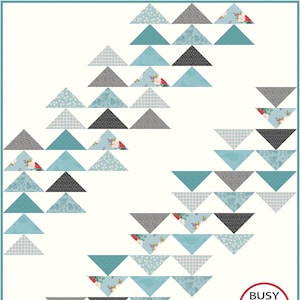 5 Sizes Formation Quilt Pattern PRINTED, Baby Throw Twin Queen King, Easy Quilt Patterns, Baby Quilt Patterns, Busy Hands Quilts