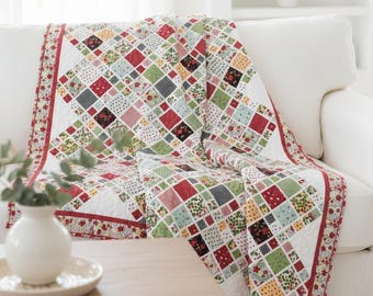 4 Sizes A Scrappy Life Quilt Pattern PRINTED, Throw Twin Queen King, FQ Quilt Patterns, Easy Quilt Patterns, Myra Barnes Busy Hands Quilts