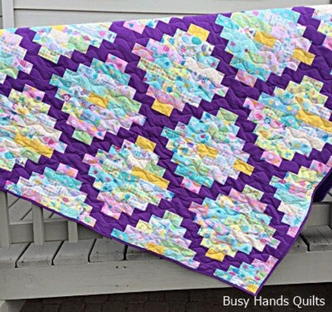 4 Sizes Hampton Court Quilt Pattern PRINTED Throw Twin Queen Etsy