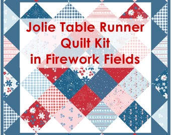 Jolie Table Runner Quilt Kit in Firework Fields