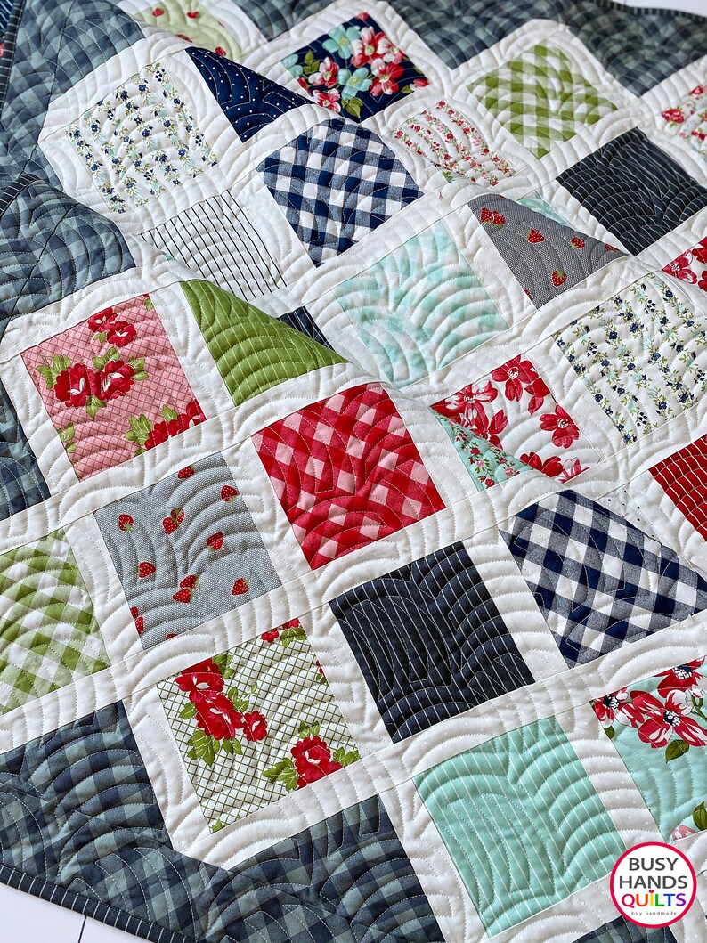 6 Sizes Make It Scrappy Quilt Pattern PRINTED Charm Squares Etsy