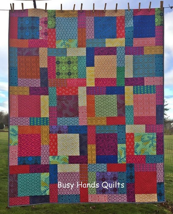 Rosewood Lane Quilt Pattern PDF in 6 Sizes from Wall Hanging Etsy