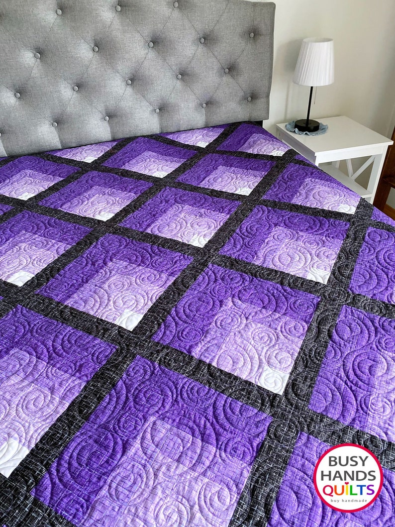 QUILT KIT Waterfall II Throw or Queen Size Pattern Not Etsy