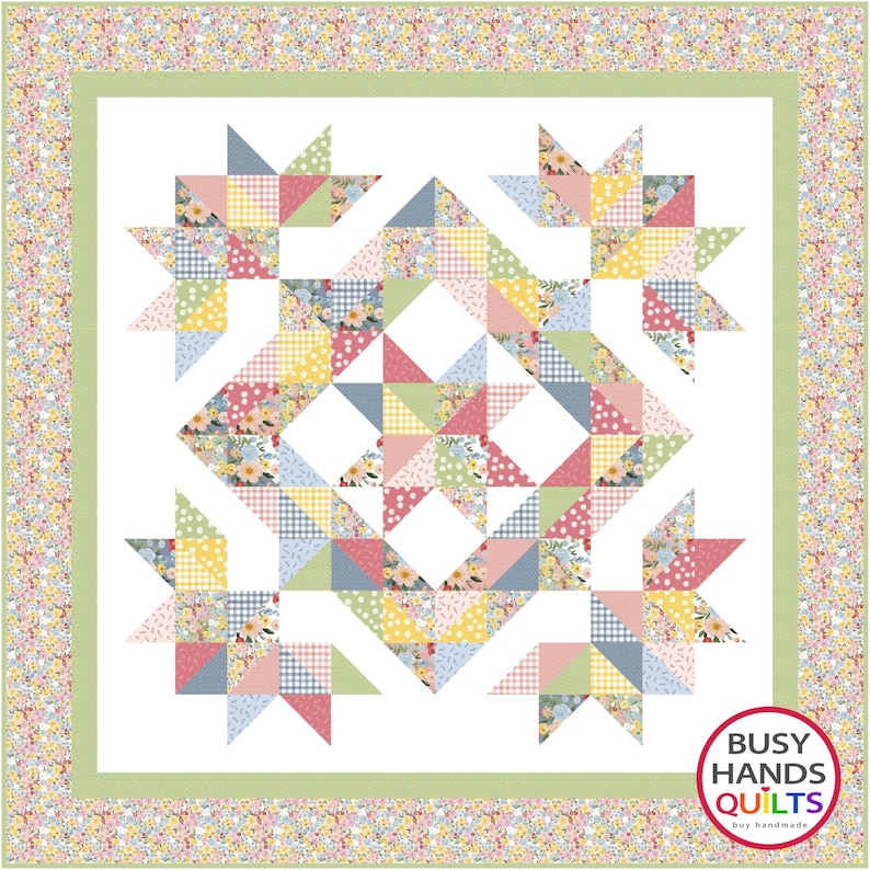 5 Sizes Whimsical Quilt Pattern PRINTED Charm Squares or - Etsy
