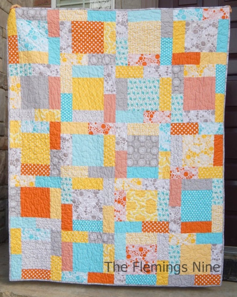 5 Sizes Rosewood Lane Quilt Pattern PRINTED Baby Throw Twin Etsy