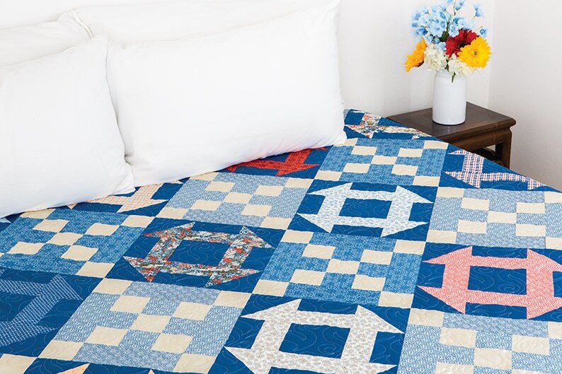 Ava's Garden Quilt Pattern PRINTED in 3 Sizes Throw Twin Etsy