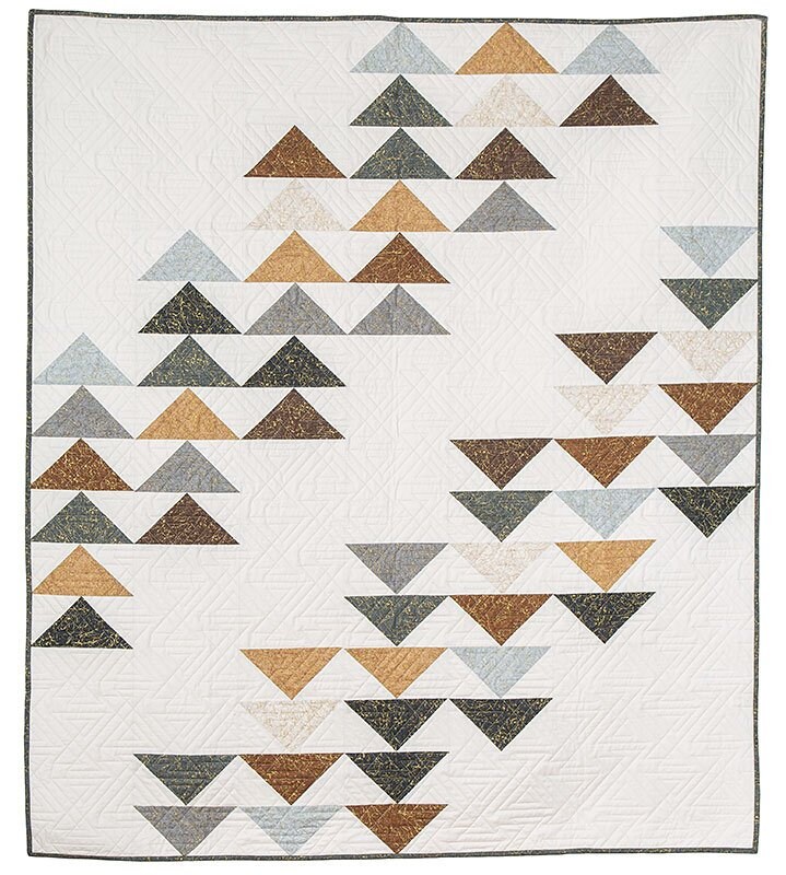 Formation Throw Quilt Pattern 5 Sizes Formation Quilt Pattern PRINTED, Baby Throw Twin Queen King ...
