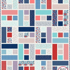 6 storlekar Blessings Quiltmönster PDF DIGITAL NEDLADDNING, Baby Throw Twin Queen King, Fat Quarter Friendly, Snabbt och enkelt, Busy Hands Quilts bild 7