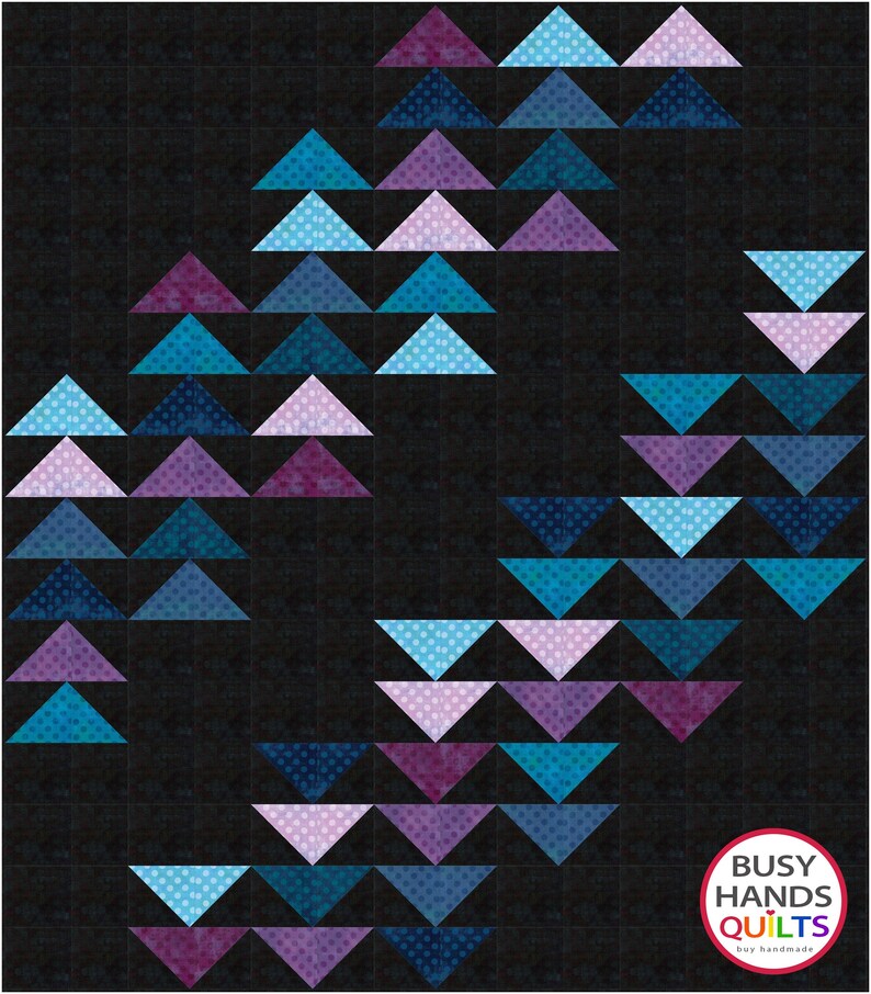 Formation Throw Quilt Pattern 5 Sizes Formation Quilt Pattern PRINTED, Baby Throw Twin Queen King ...
